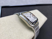 SANTOS DE CARTIE LARGE STEEL CASE WHITE DIAL
