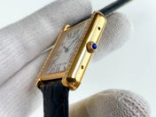 TANK SOLO QUARTZ DIAMOND BEZEL CROCODILE SKIN