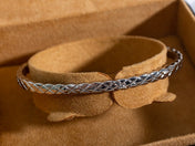 CRUSH BRACELET OPEN CUFF SILVER
