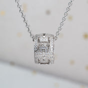 PARENTESI NECKLACE SILVER DIAMOND
