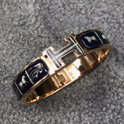 H BRACELET BLUE CERAMIC