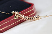 CLASH PINK GOLD NECKLACE