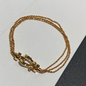 FORCE 10 MULTICHAIN PINK GOLD BRACELET