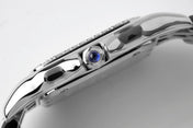 PANTHERE 27MM SILVER CASE DIAMOND BEZEL WHITE DIAL