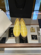 ESPADRILLES YELLOW LAMBSKIN