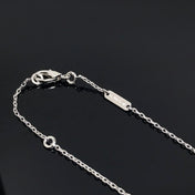 CLOVER PIETERSITE SILVER LONG NECKLACE