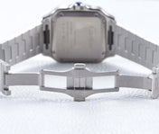 SANTOS LADY 35.1MM AUTOMATIC SILVER DIAMOND BEZEL