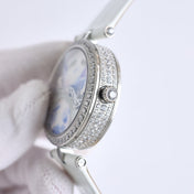 LADY ARPELS LOVER BRIDGE WHITE DIAL WHITE STRAP
