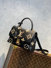 MADELEINE PINK BLACK 30 MONOGRAM EMPREINTE LEATHER