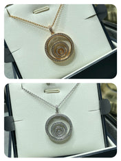 HAPPY SPIRIT DIAMOND PAVED NECKLACE