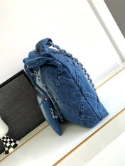 CC HOBO 39CM JEAN SILVER HARDWARE