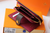 JULIETTE WALLET 13.5 BROWN RED MONOGRAM CANVAS
