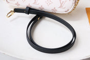 LV WOC 2WAY CHAIN WHITE PINK LEATHER