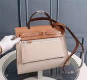 HM HERBAG ZIP 31 APRICOT AND COPPER CANVAS