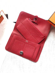HM Dogon Wallet 20 Red Togo Shw