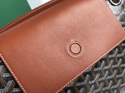 GOYA 26S ROUETTE PM TOTE BAG 30MM IN BROWN CANVAS AND CALFSKIN