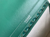 GOYA 26S ROUETTE PM TOTE BAG 30MM IN DARK GREEN CANVAS AND CALFSKIN