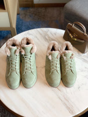 LP WINTER NUAGES HIGH SNEAKERS MINT LAMBSKIN