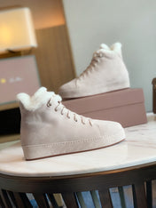 LP WINTER NUAGES HIGH SNEAKERS CREAMY WHITE LAMBSKIN
