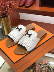 ROYAL SANDAL CARAMEL MIX WHITE LAMBSKIN