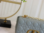 CARO MINI BAG 20 IN LIGHT BLUE CALFSKIN