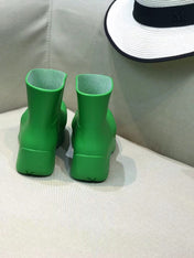PUDDLE ANKLE BOOT IN EMERALD GREEN RUBBER