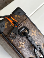 MINI SOFT TRUNK 18 IN BROWN MONOGRAM CANVAS WITH EMBROIDERED ANIMATED CHARACTER