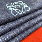 SCARF 180 CM IN NAVY BLUE WOOL 409997