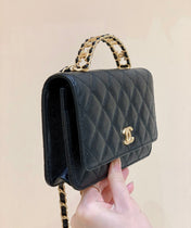 CHANEL 25S BLACK BAG IN 19 CAVIAR LEATHER
