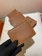 HM RoulisSlim Wallet 12.7 Tan Calfskin Ghw