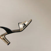 HOLY 75 SANDAL IN OLD GOLD CALFSKIN