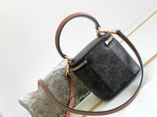 TRIPHOME 9 CALFSKIN BLACK PATTERN BOX BAG
