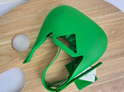 SHOULDER BAG 27 IN JADE GREEN RUBBER AND NYLON FABRIC