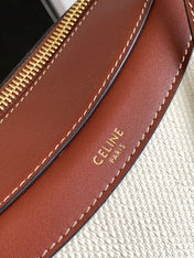 TRIOMPHE CLASSIC 25 WHITE BROWN CALFSKIN