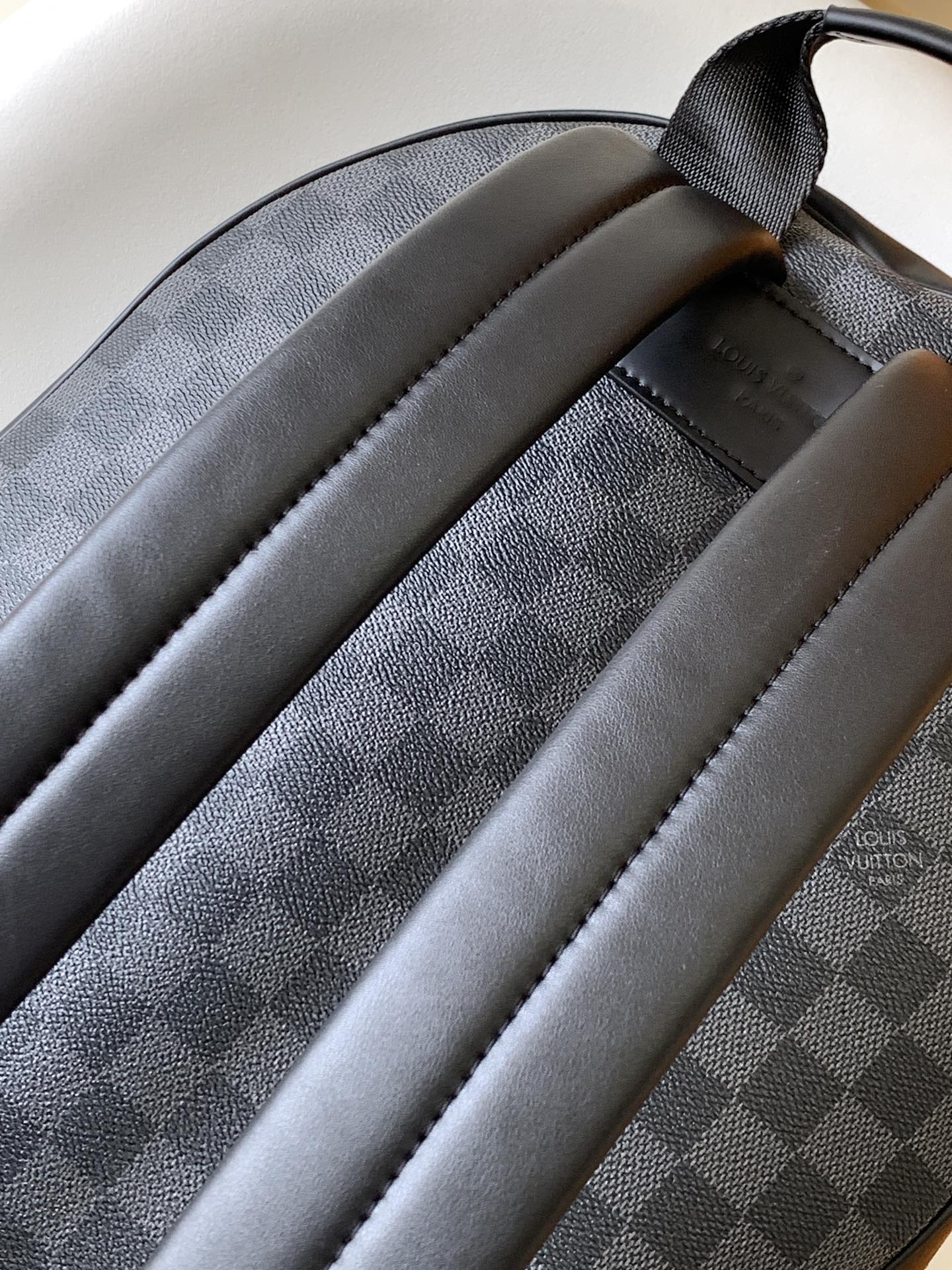 BACKPACK 40 IN BLACK MONOGRAM LAMBSKIN