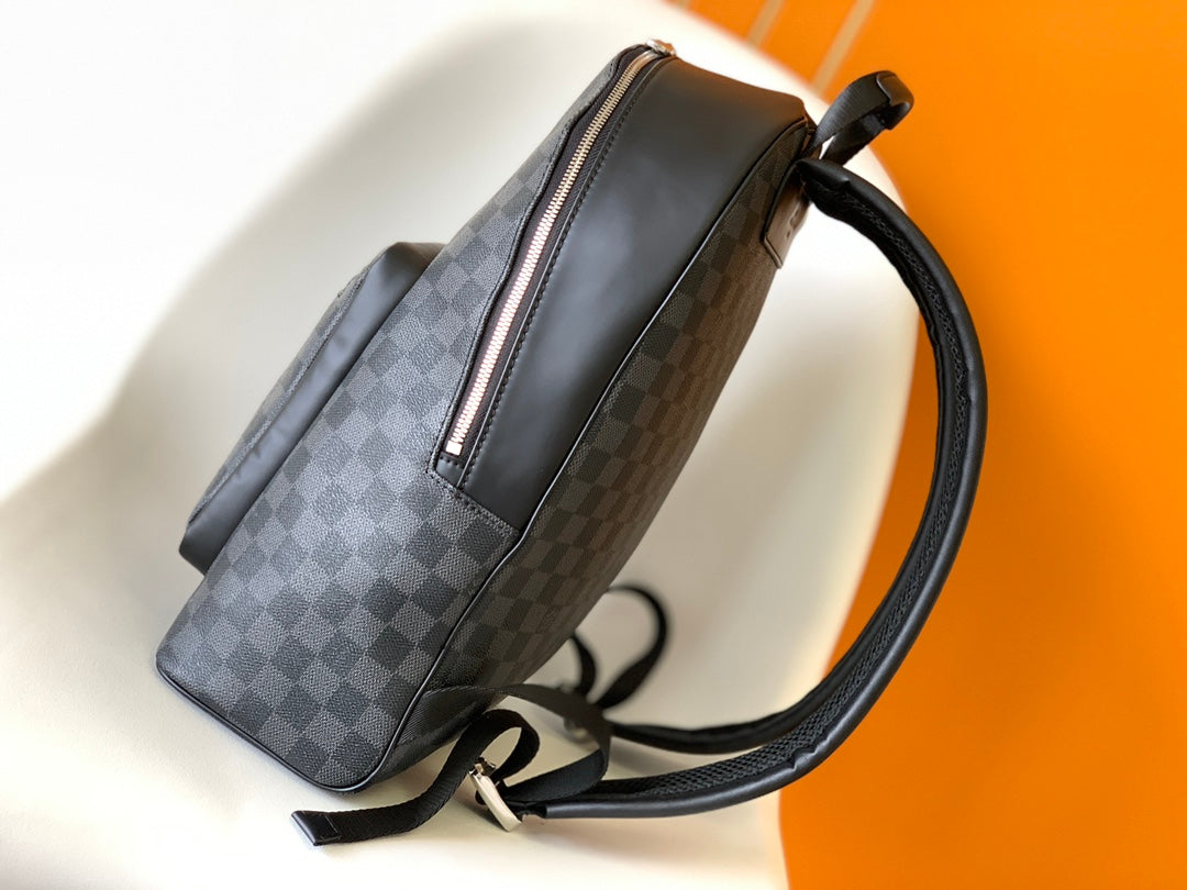 BACKPACK 40 IN BLACK MONOGRAM LAMBSKIN