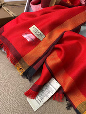 SCARF 200 CM IN ORANGE RED CASHMERE 394730