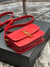 SOLFERINO SMALL 19 RED CALFSKIN GOLD HARDWARE