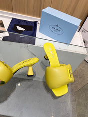 PRA SOFT PADDED NAPPA SANDALS 60 LEMON LAMBSKIN