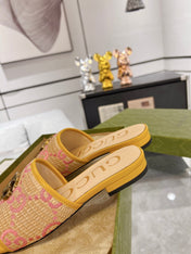 GG EXCLUSIVE SLIDE SANDAL AMBER SEDGE
