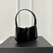 MINI 19 BLACK GLOSSY CALFSKIN HOBO