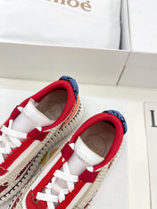 NAMA SNEAKER IN CHERRY RED MIX COLORFUL SPECIAL FABRIC