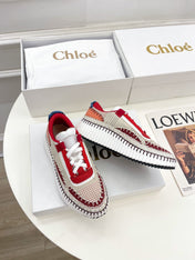 NAMA SNEAKER IN CHERRY RED MIX COLORFUL SPECIAL FABRIC