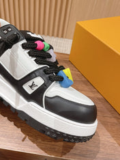 LV Trainer Maxi Sneaker White Mix Black Calfskin