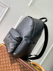 DISCOVERY PM BACKPACK 38 IN BLACK MONOGRAM LAMBSKIN