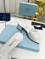 PRA EMBROIDERED SANDALS 45 WHITE LAMBSKIN