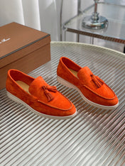 LP SUMMER WALK TASSELS LOAFERS BURNT ORANGE SUEDE