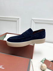 LP RETRO SUMMER WALK LOAFERS DENIM SUEDE