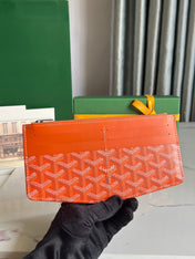 INSERT LOUISE 21 IN RED ORANGE GOYARDINE CANVAS