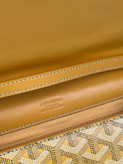 MONTE-CARLO PM CLUTCH 25 IN YELLOW GOYARDINE CANVAS